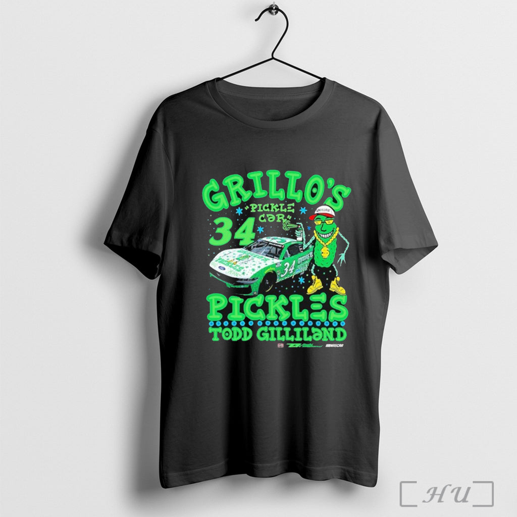 Officials Todd Gilliland Front Row Motorsports Grillos Pickles Nascar T Shirt