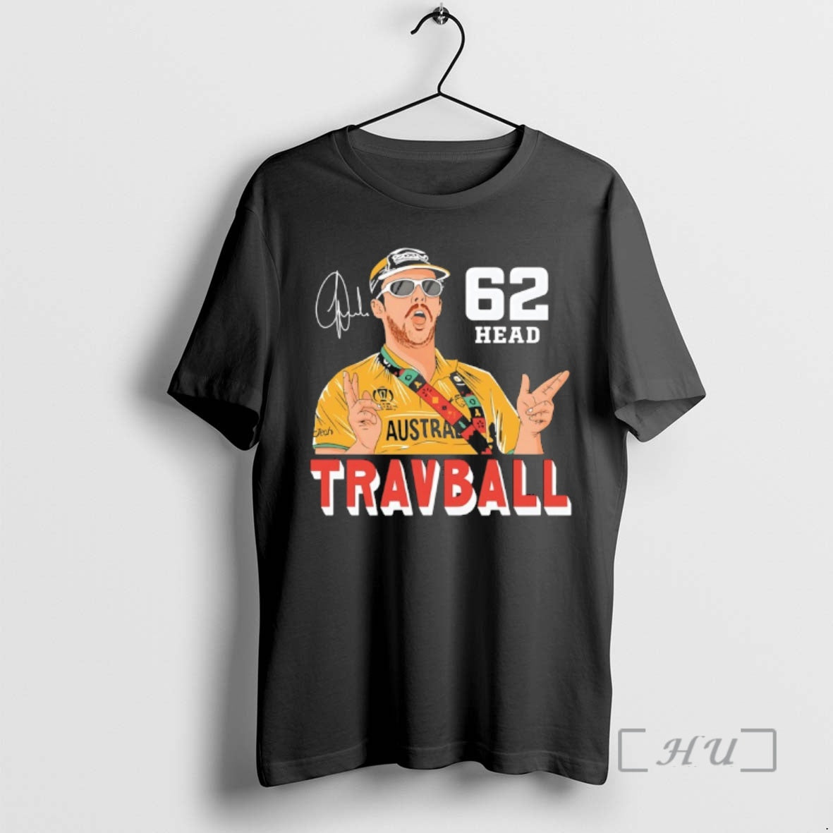 Officials Travis Head 62 Travball Signature T-Shirts, Hoodie, Sweatshirt | AU01DripNestTees.com