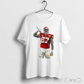 Officials Travis Kelce Kansas City Chiefs Football Number 87 Superstar Pose Graphic T Shirt