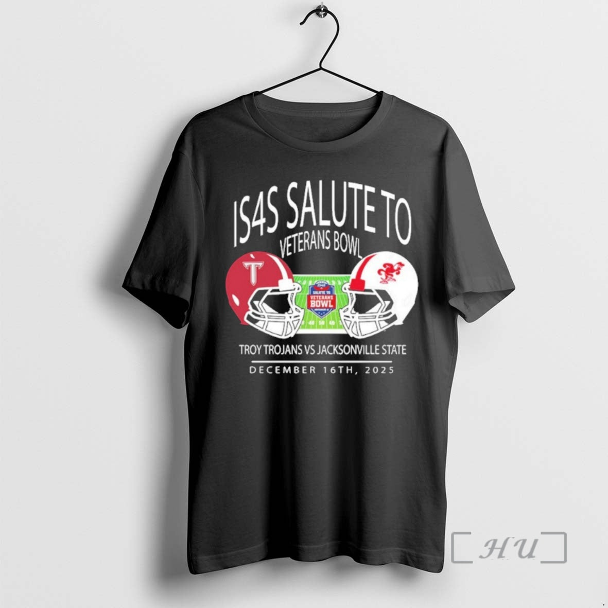 Officials Troy Trojans Football Vs Jacksonville State Gamecocks Is4s Salute To Veterans Bowl December 16 T-Shirts,...