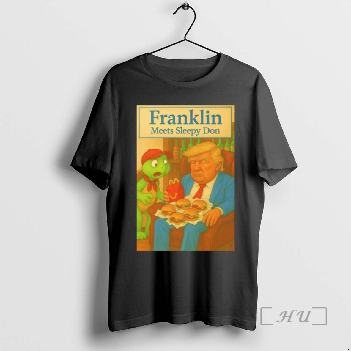 Officials Trump Mcdonalds Franklin Meets Sleepy Don T-Shirts, Hoodie, Sweatshirt | AU01DripNestTees.com