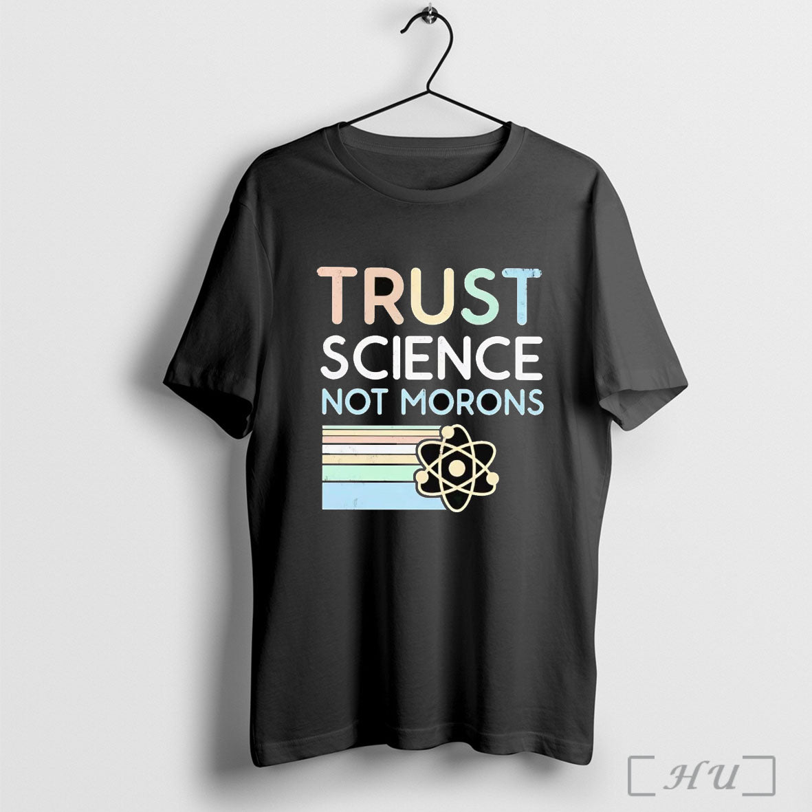 Officials Trust Science Not Morons Vintage Stripes T Shirt