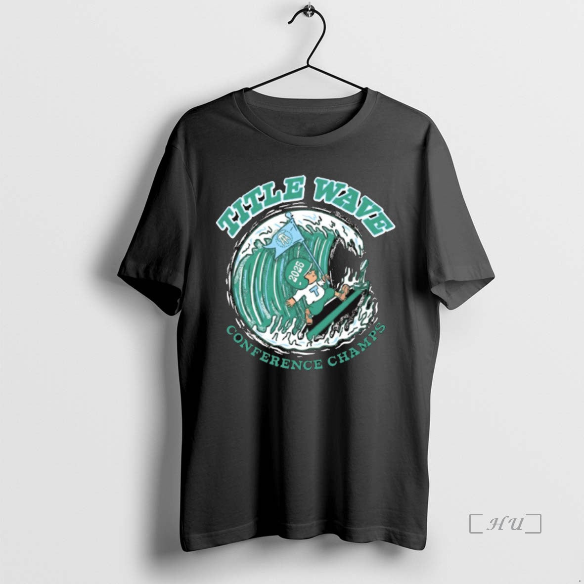 Officials Tulane Green Wave 2025 Title Wave Conference Champs T-Shirts, Hoodie, Sweatshirt | AU01DripNestTees.com