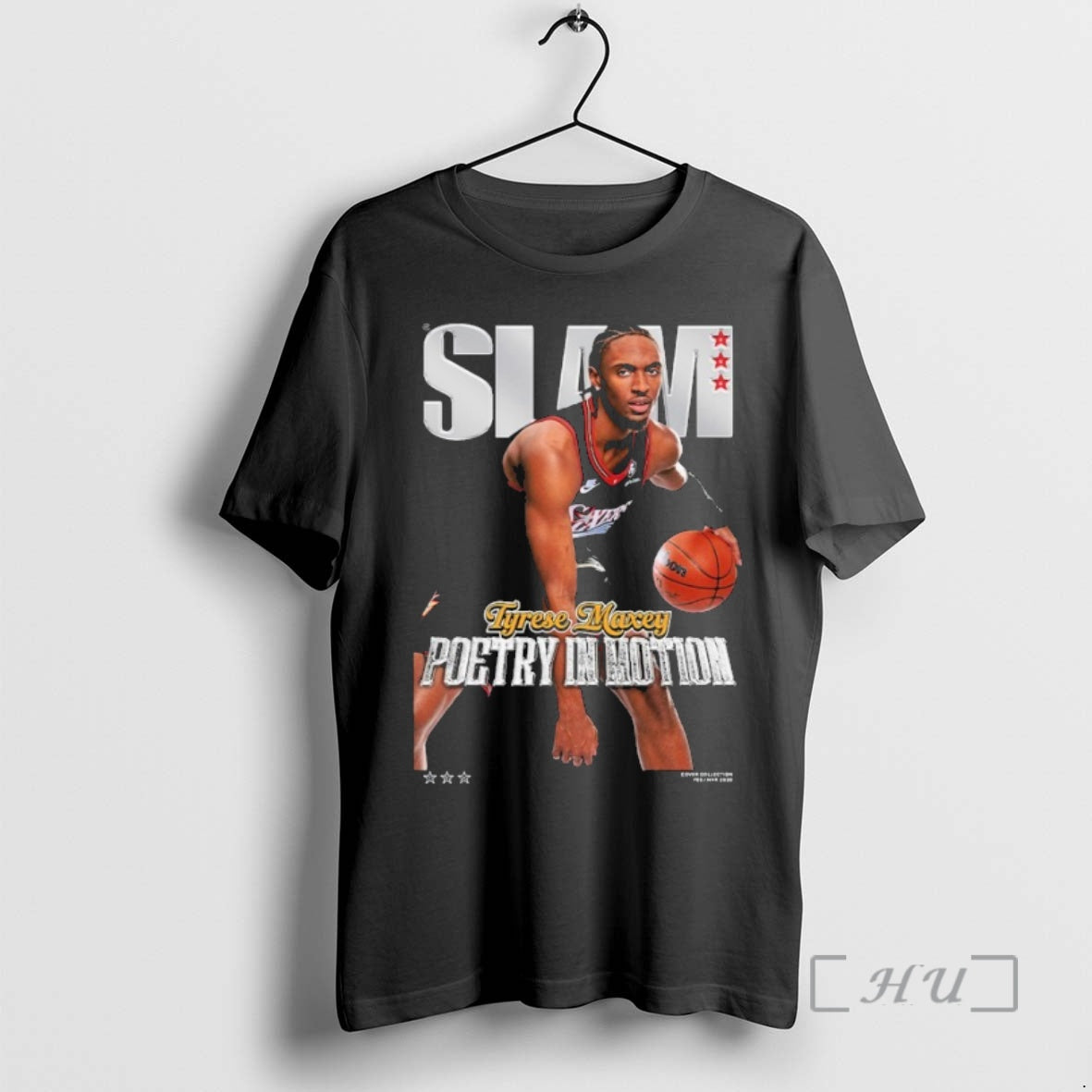Officials Tyrese Maxey Slam Poetry In Motion T-Shirts, Hoodie, Sweatshirt | AU01DripNestTees.com