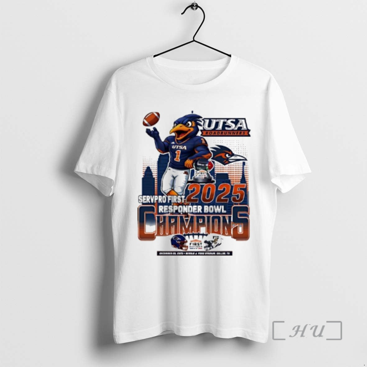 Officials Utsa Roadrunners 2025 Servpro First Responder Bowl Champions T-Shirts, Hoodie, Sweatshirt | AU01DripNestTees.com