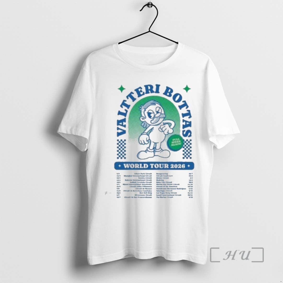 Officials Valtteri Bottas World Tour 2026 Full Speed Again Racing T-Shirts, Hoodie, Sweatshirt | AU01DripNestTees.com