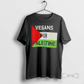 Officials Vegans For Palestine Palestinian Flag T-Shirts, Hoodie, Sweatshirt | AU01DripNestTees.com