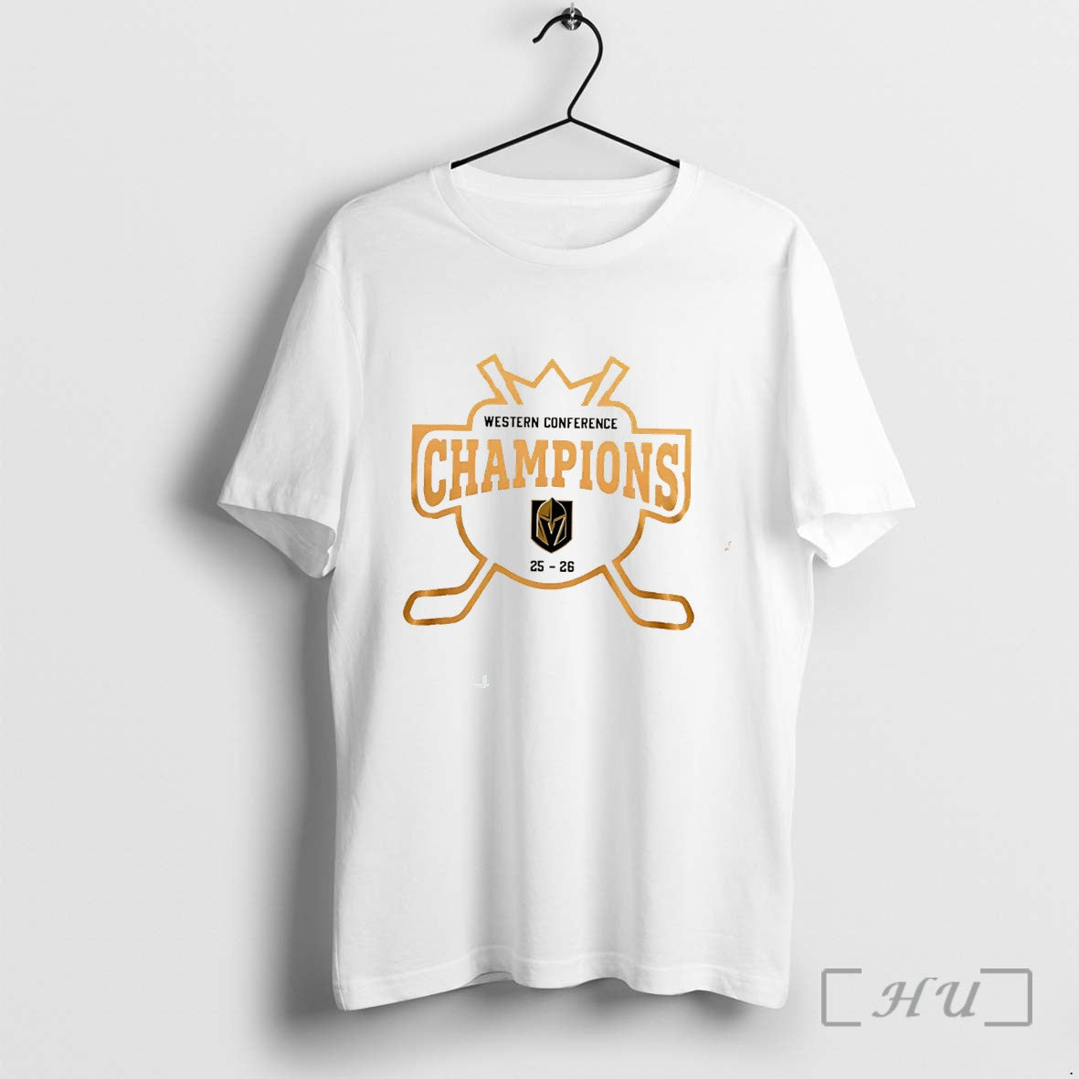 Officials Vegas Golden Knights Western Conference Champions 25%ce%b3co26 Hockey Tee