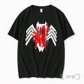 Officials Venom Symbiote Dripping Spider Man Logo Black