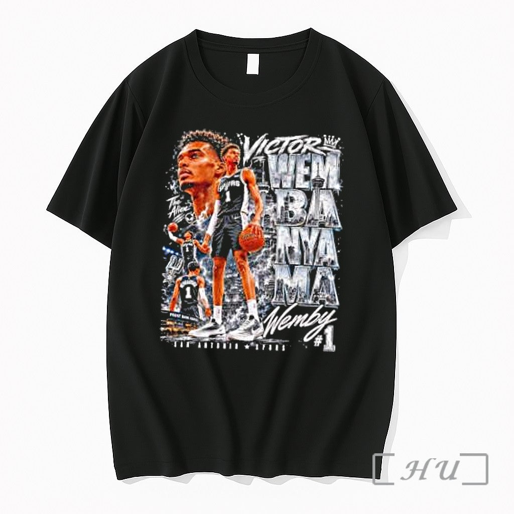 Officials Victor Wembanyama San Antonio Spurs Wemby 1 The Alien Nba Player Premium T Shirts