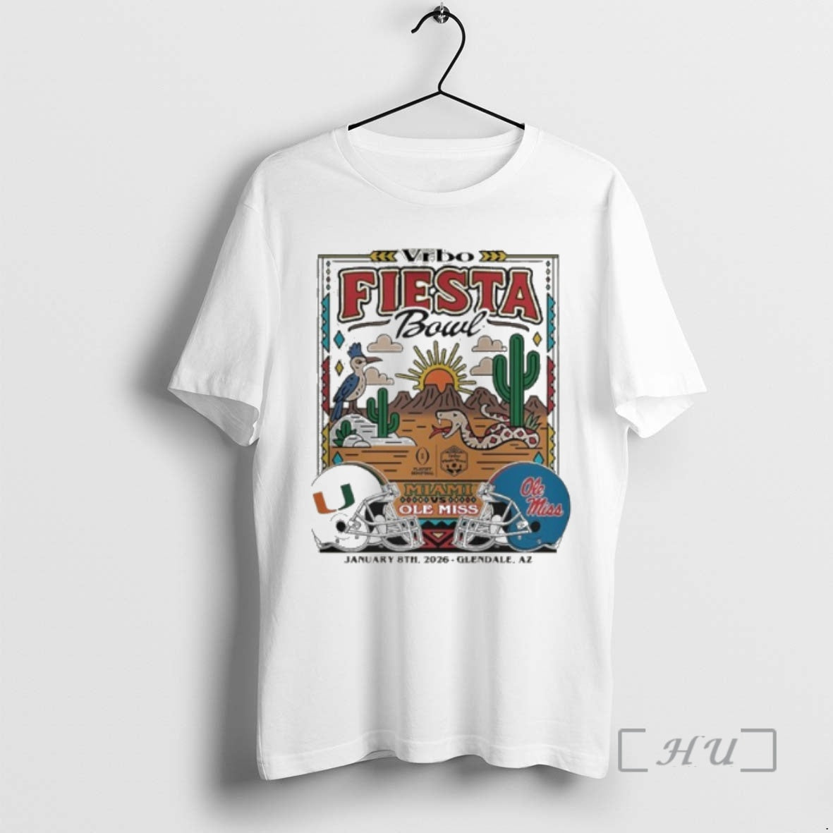 Officials Vrbo Fiesta Bowl Miami Ole Miss January 8th 2026 T-Shirts, Hoodie, Sweatshirt | AU01DripNestTees.com
