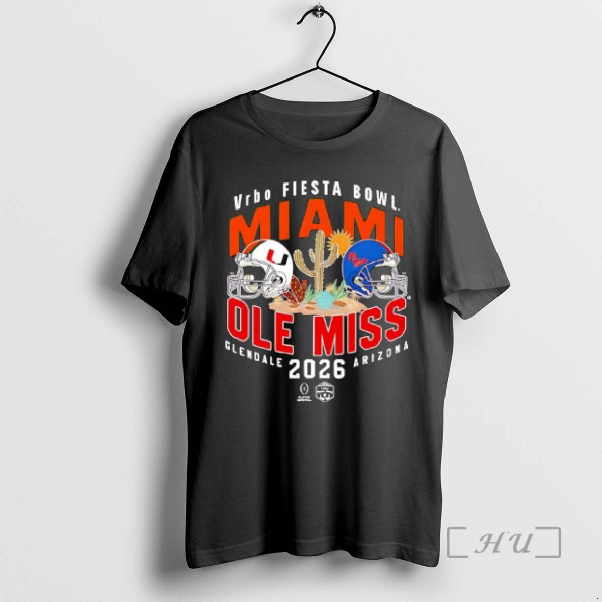 Officials Vrbo Fiesta Bowl Miami Vs Ole Miss 2026 Glendale Arizona Premium T Shirts Sweater Hoodie, Sweatshirt