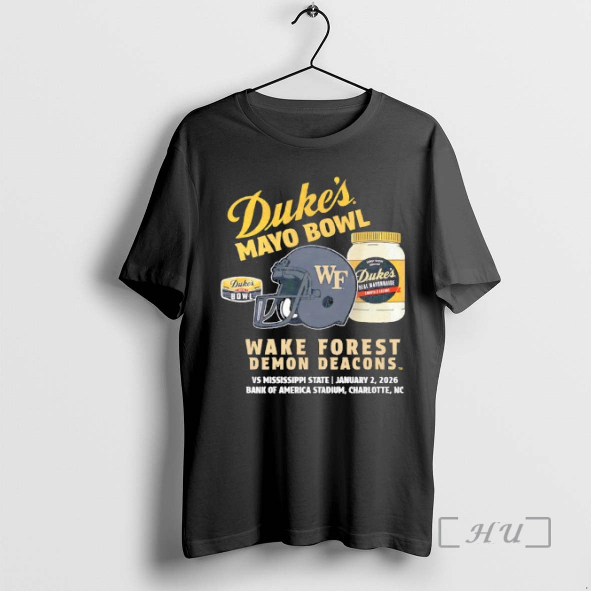 Officials Wake Forest Demon Deacons 2026 Dukes Mayo Bowl T-Shirts, Hoodie, Sweatshirt | AU01DripNestTees.com