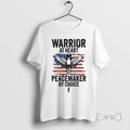 Officials Warrior At Heart Peacemaker By Choice T-Shirts, Hoodie, Sweatshirt | AU01DripNestTees.com