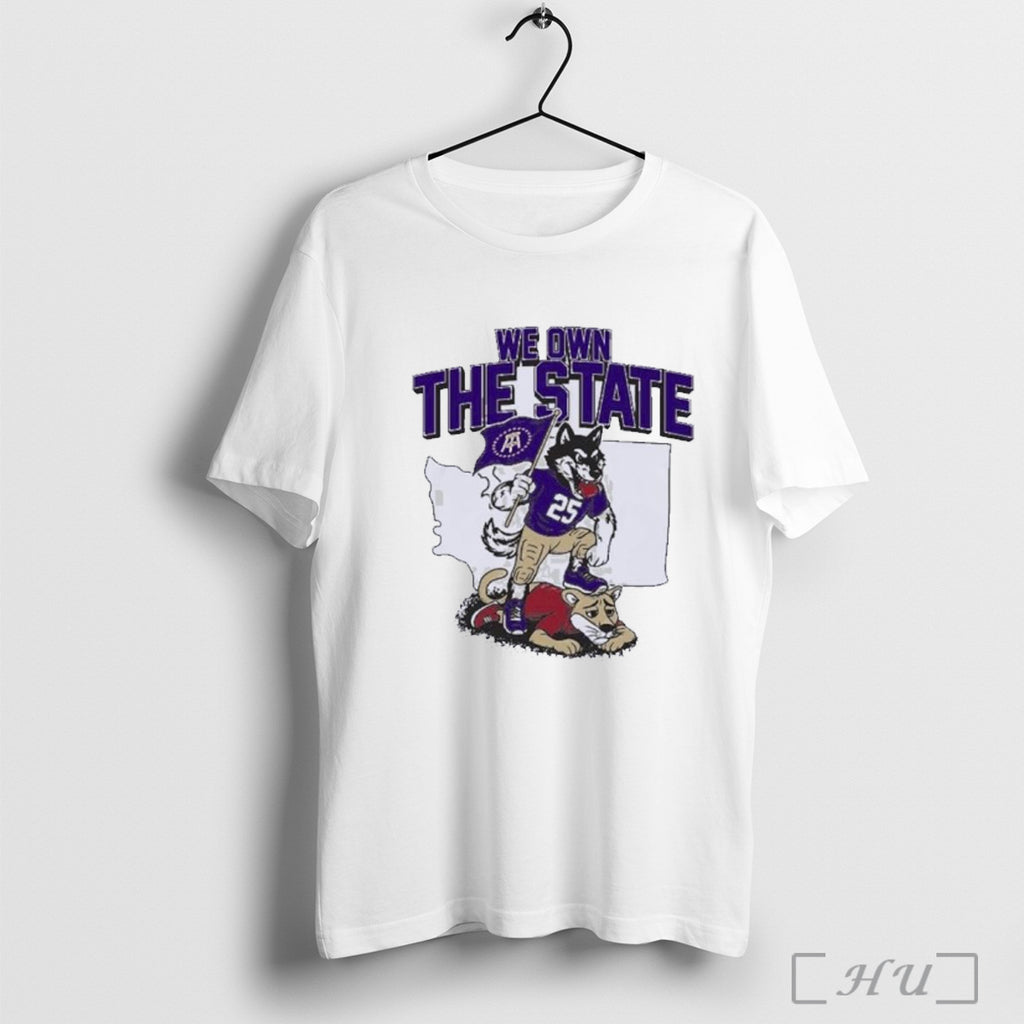 Officials Washington Huskies We Own The State Beat Washington State T Shirt