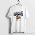 Officials Washington Huskies Football Purple Reign Seattle Helmet Grid T Shirt