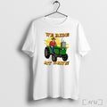 Officials We Ride At Dawn Cowboy Driving Tractor T Shirt