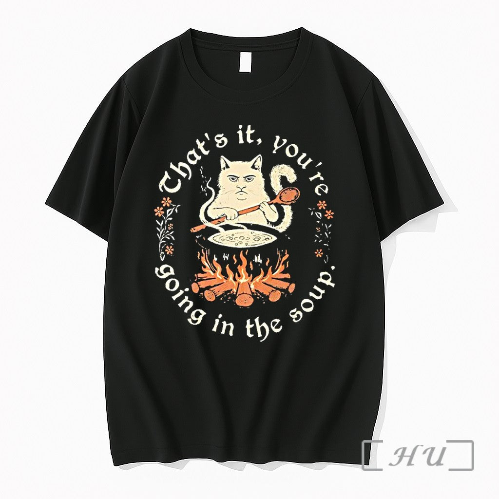 Officials Weird Medieval Cat Thats It Youre Going In The Soup Premium T Shirts Sweater