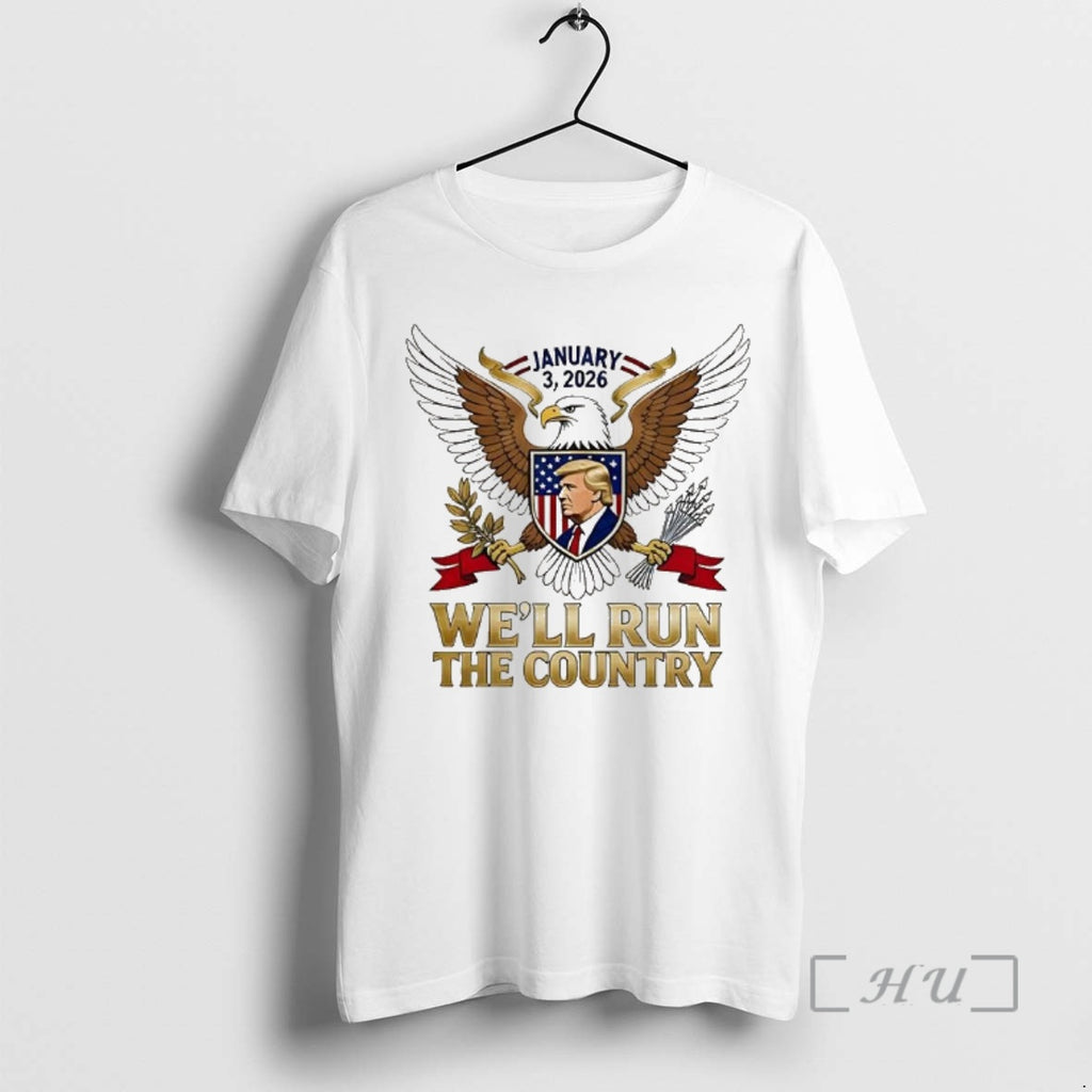 Officials Well Run The Country Trump Venezuela January 2026 Logo T-Shirts, Hoodie, Sweatshirt | AU01DripNestTees.com