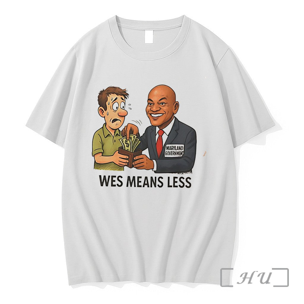 Officials Wes Means Less Politcal Cartoon Tee