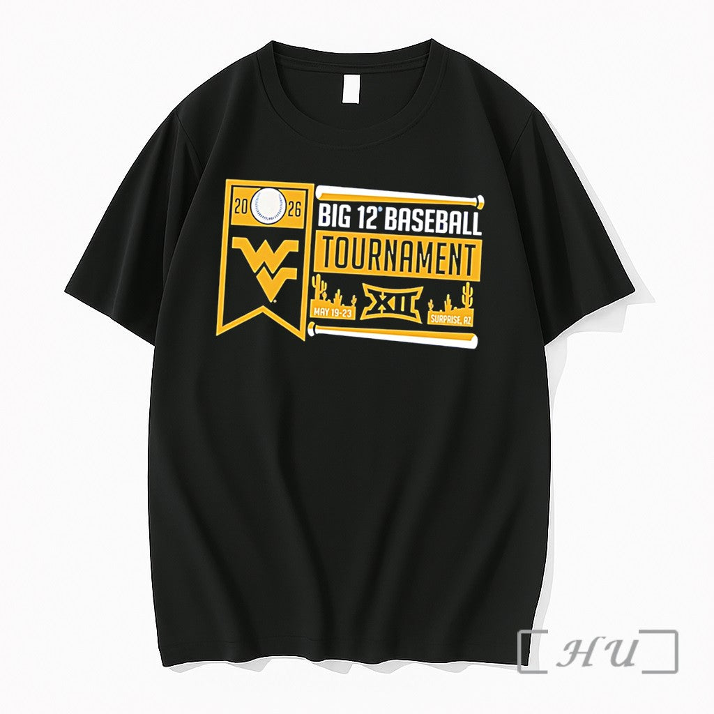 Officials West Virginia Mountaineers 2026 Big 12 Baseball Tournament Participant Tee Premium T Shirts Sweater
