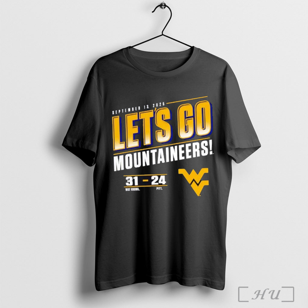 Officials West Virginia Mountaineers Lets Go 31 24 Score T Shirt