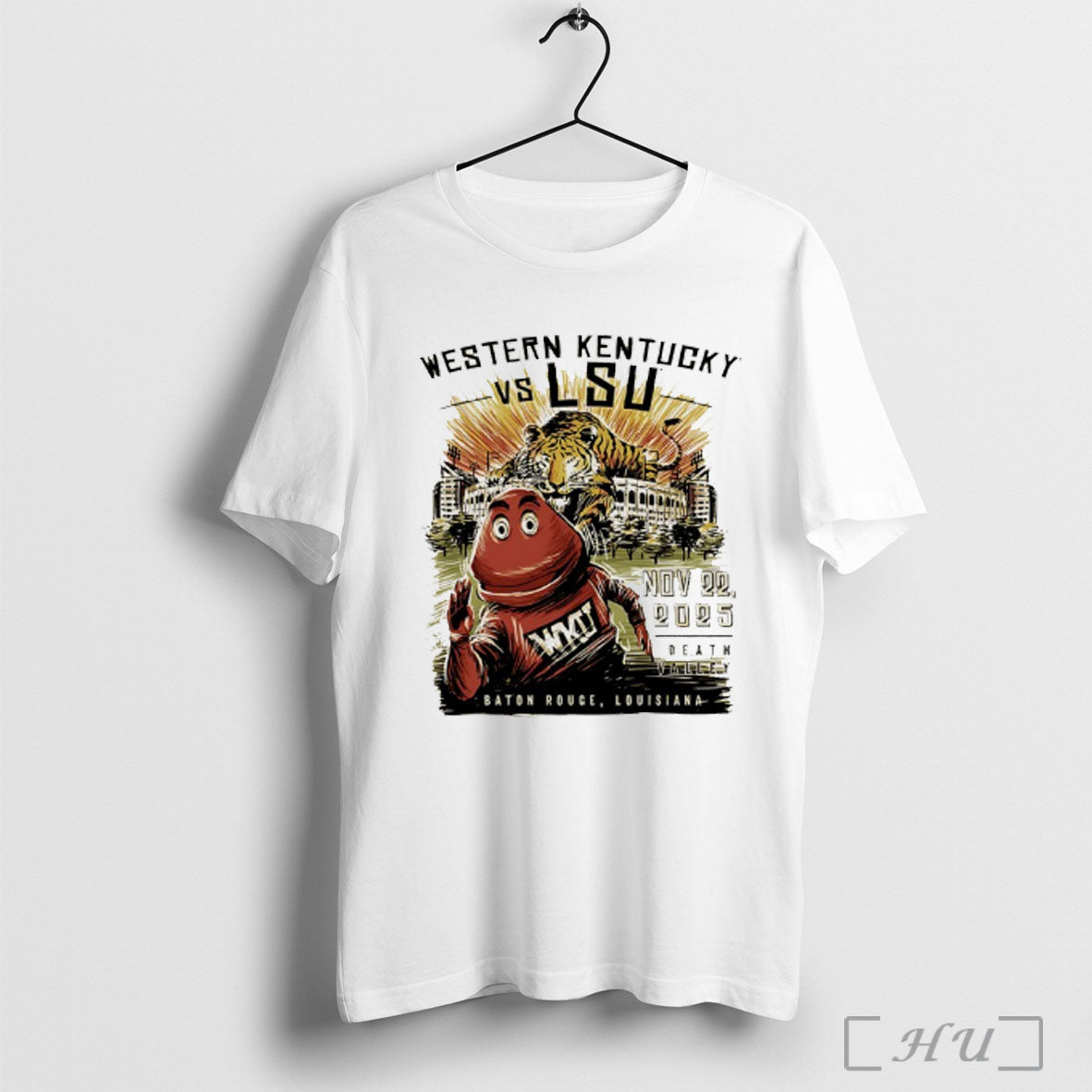 Officials Western Kentucky Vs Lsu 2025 Game Day Mascot T Shirt