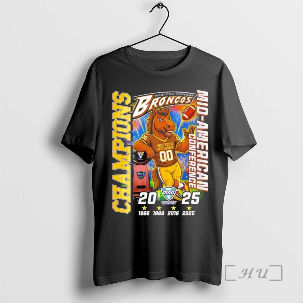 Officials Western Michigan Broncos 2025 3 Time Mac Champions Chriast T-Shirts, Hoodie, Sweatshirt | AU01DripNestTees.com