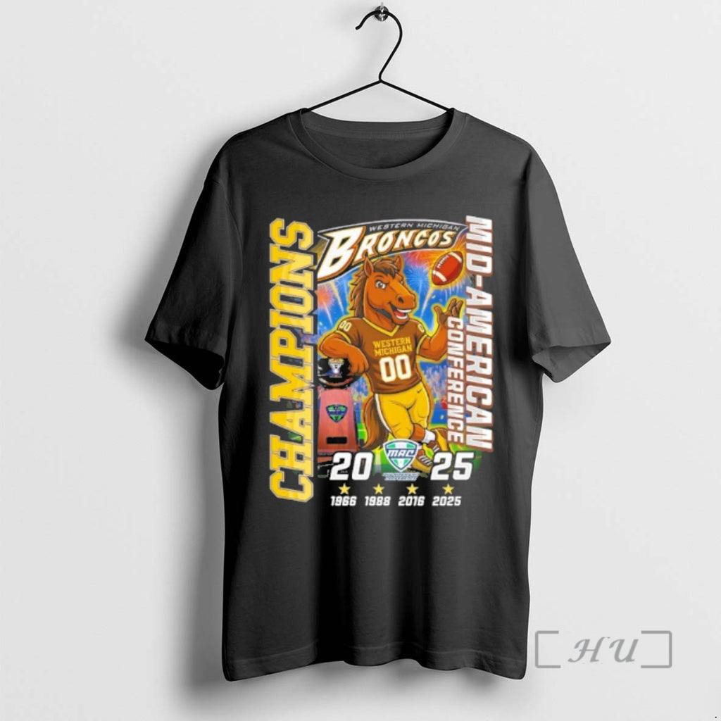 Officials Western Michigan Broncos Big 12 Conference Champions 2025 T-Shirts, Hoodie, Sweatshirt | AU01DripNestTees.com