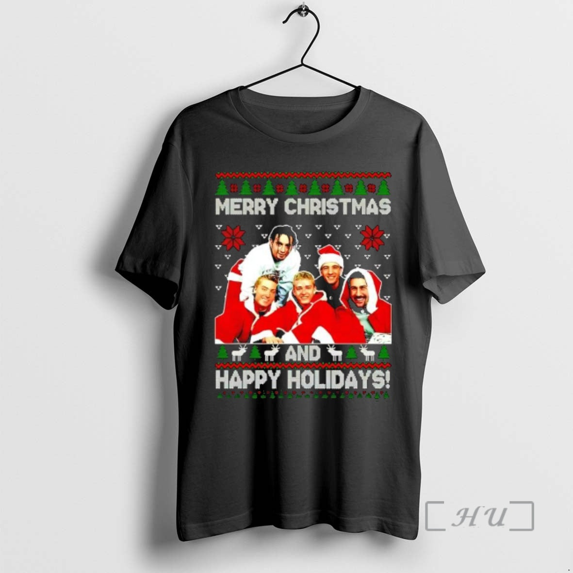 Officials Y2k Boy Band Merry Christmas Happy Holidays T-Shirts, Hoodie, Sweatshirt | AU01DripNestTees.com