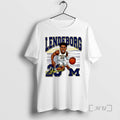 Officials Yaxel Lendeborg Michigan Basketball Caricature T-Shirts, Hoodie, Sweatshirt | AU01DripNestTees.com