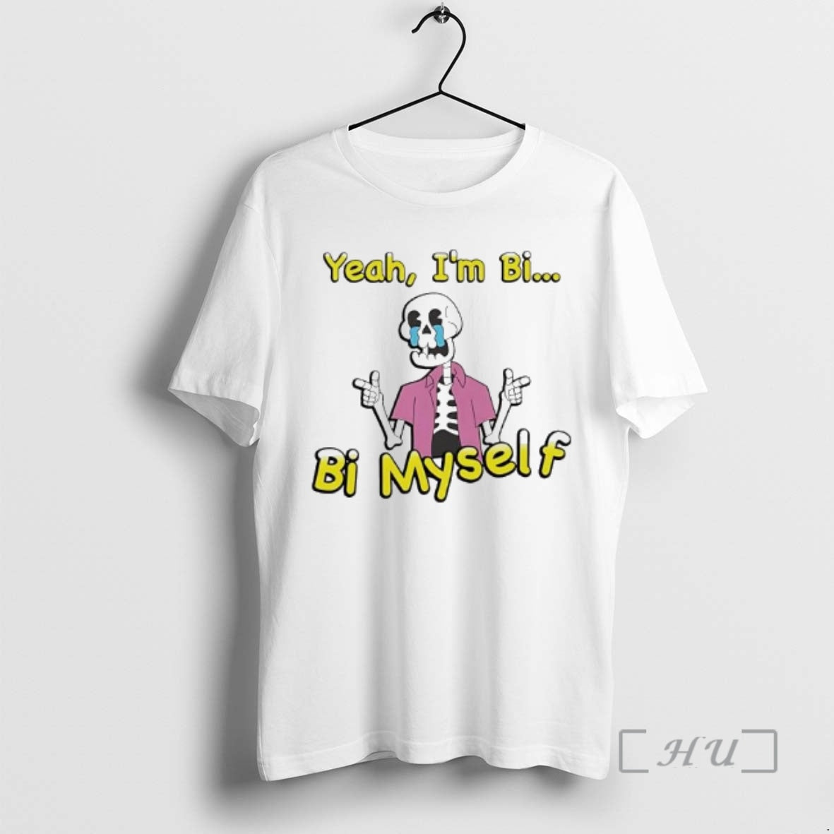 Officials Yeah Im Bi Bi Myself Skeleton Graphic T-Shirts, Hoodie, Sweatshirt | AU01DripNestTees.com