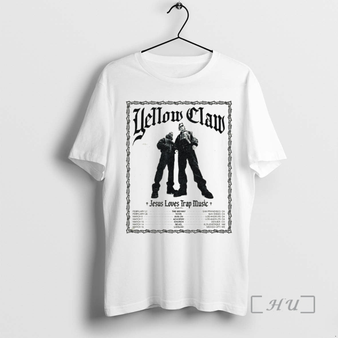 Officials Yellow Claw Jesus Loves Trap Music Tour 2026 T-Shirts, Hoodie, Sweatshirt | AU01DripNestTees.com