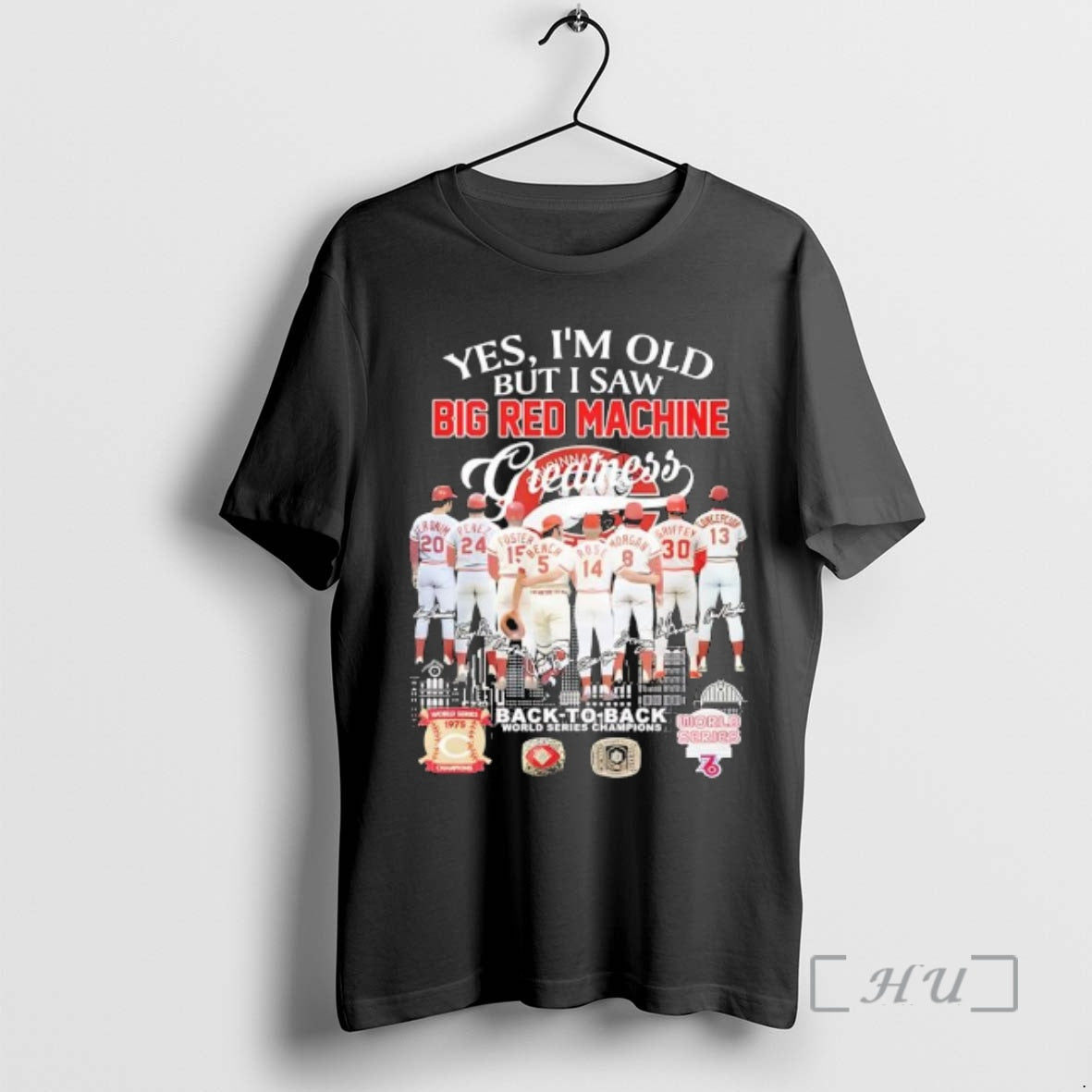 Officials Yes Im Old I Saw Big Red Machine Greatness Back To Back World Series T-Shirts, Hoodie, Sweatshirt