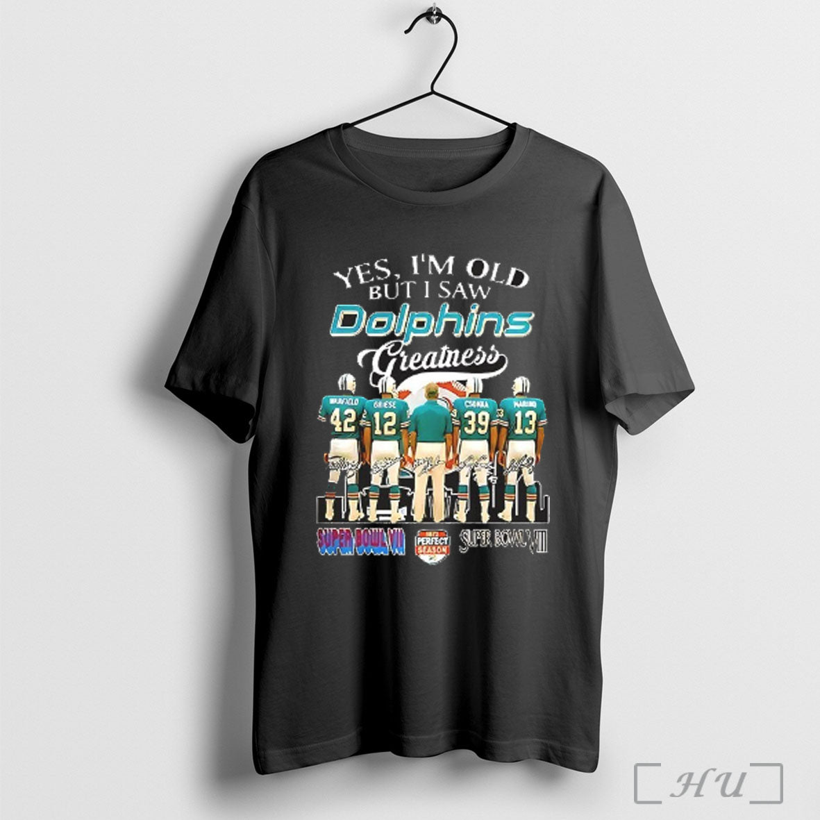 Officials Yes Im Old But I Saw Dolphins Greatness City Skyline Miami Dolphins Signature