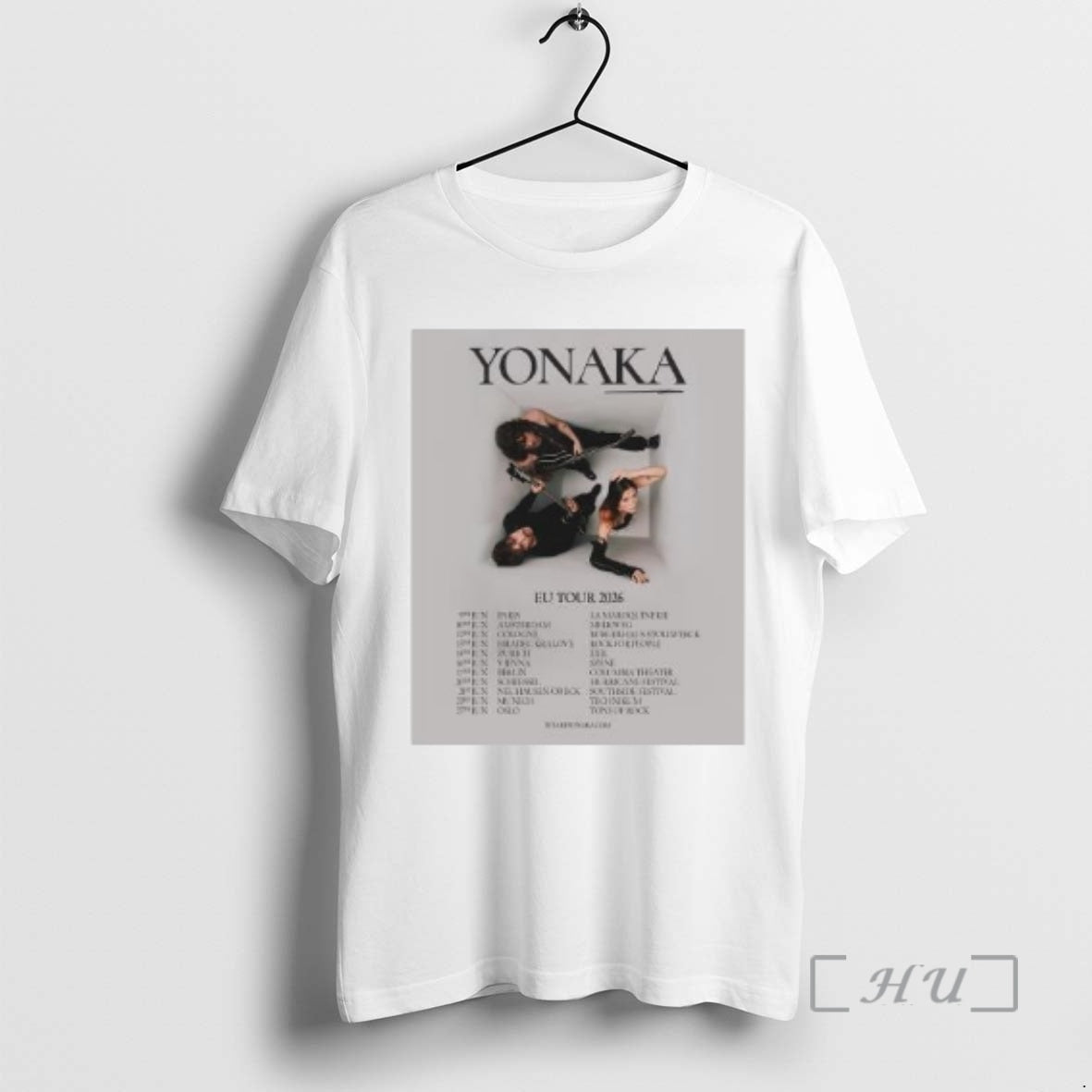 Officials Yonaka Europe Live Tour 2026 Circle White T-Shirts, Hoodie, Sweatshirt | AU01DripNestTees.com