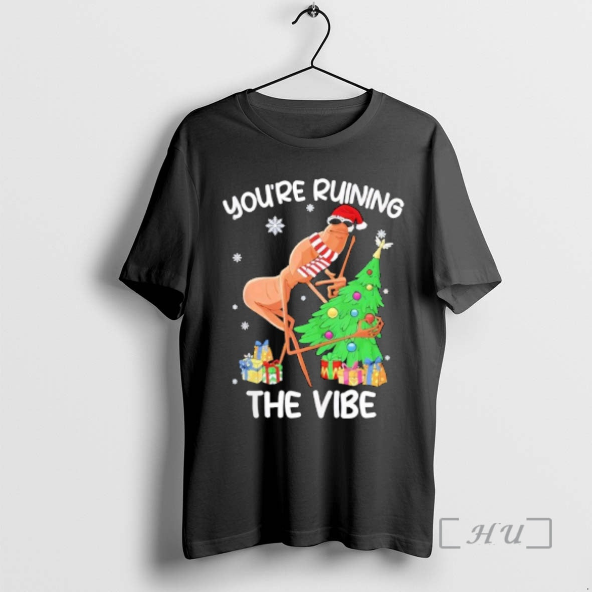 Officials Youre Ruining The Vibe Christmas Marcus The Worm Xmas T-Shirts, Hoodie, Sweatshirt | AU01DripNestTees.com