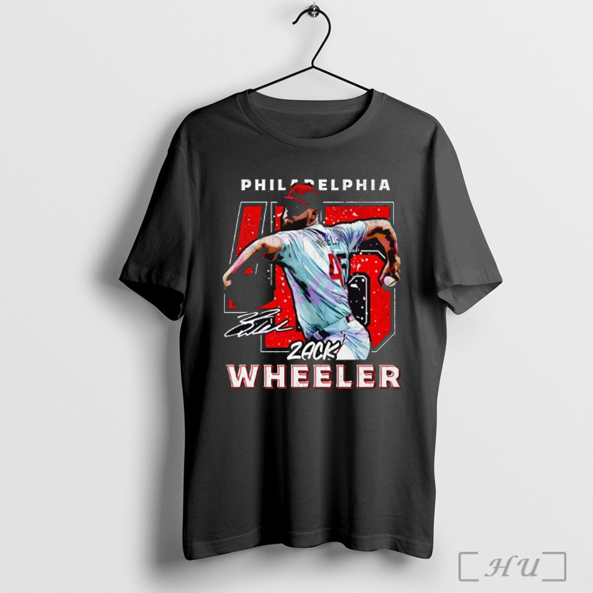 Officials Zack Wheeler Philadelphia Phillies Baseball Signature T Shirt