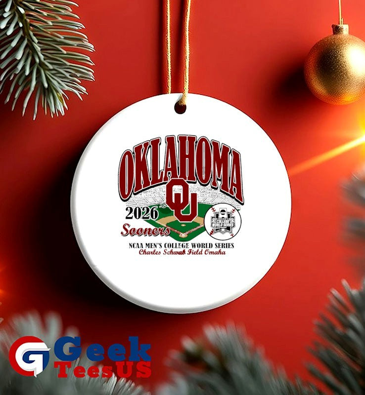 Oklahoma Sooners 2026 NCAA Men’s College World Series Charles Schwab Field T-shirt