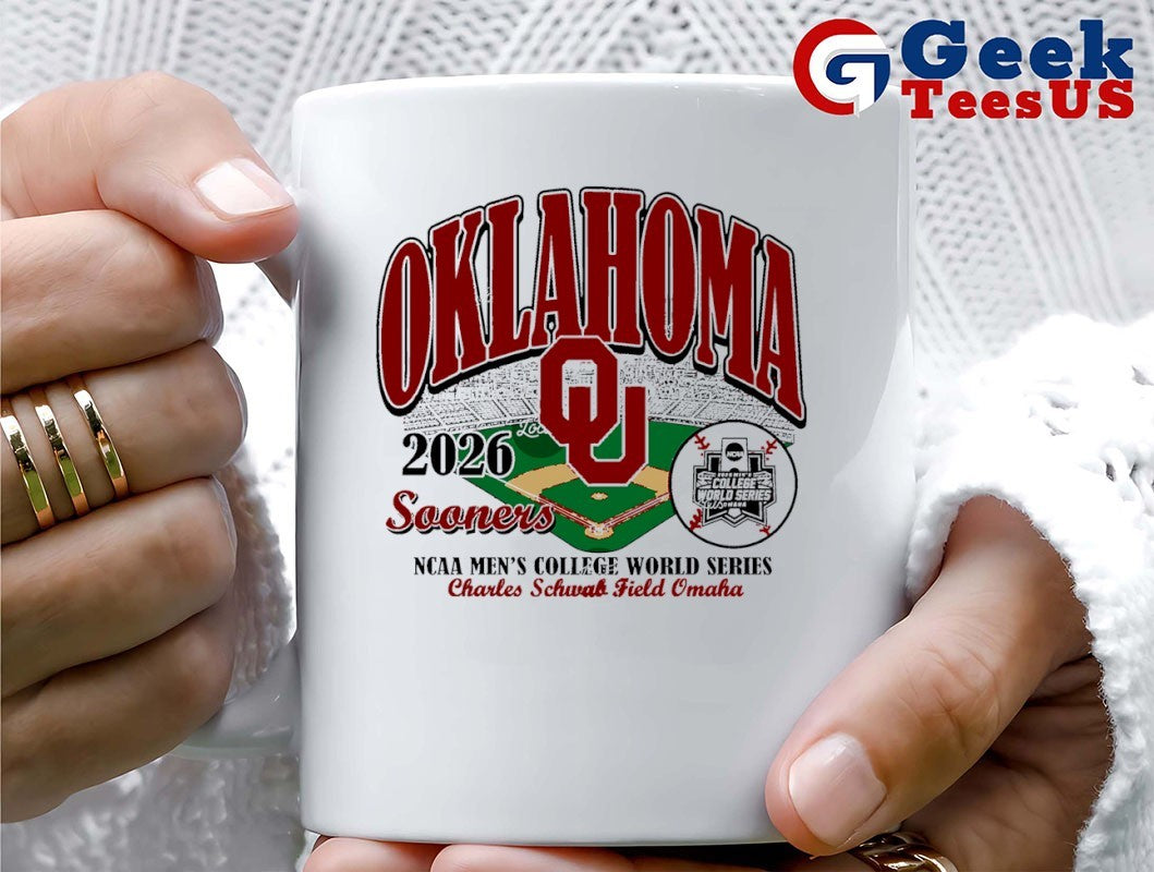 Oklahoma Sooners 2026 NCAA Men’s College World Series Charles Schwab Field T-shirt