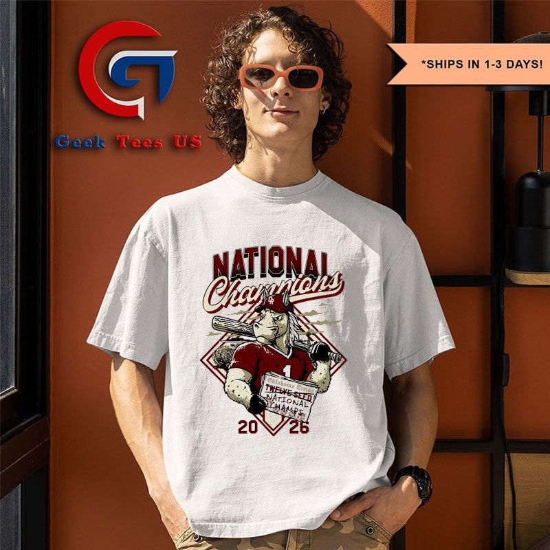 Oklahoma Sooners Baseball National Champions Twelve Seed Newspaper 2026 T-shirt