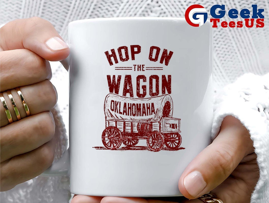 Oklahoma Sooners College Football Hop on the Wagon Oklahomaha T-shirt