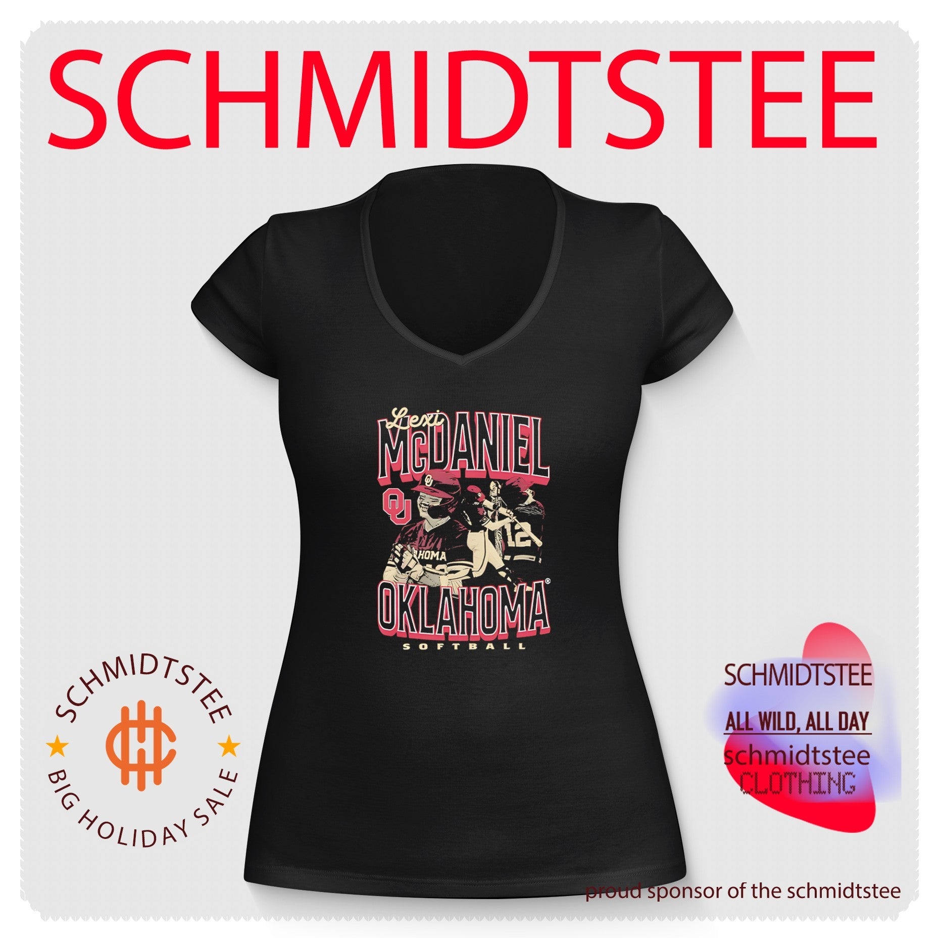 Oklahoma Sooners Softball Lexi McDaniel posing vintage shirt