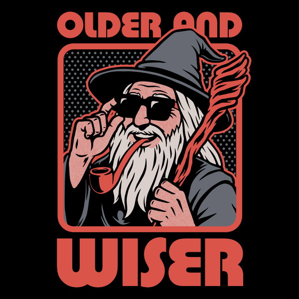 Old Wise Wizard Pop Art