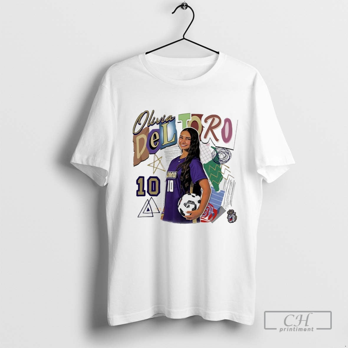 Olivia Del Toro 10 Jmu Womens Soccer Player Vintage