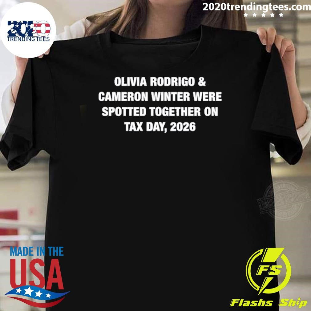 Olivia Rodrigo & Cameron Winter Were Spotted Together on Tax Day, 2026 Shirt