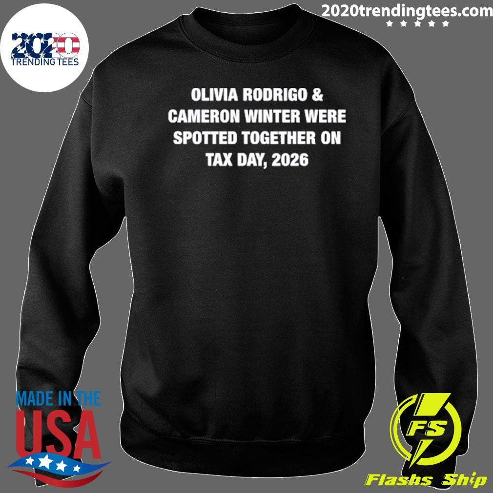 Olivia Rodrigo & Cameron Winter Were Spotted Together on Tax Day, 2026 Shirt