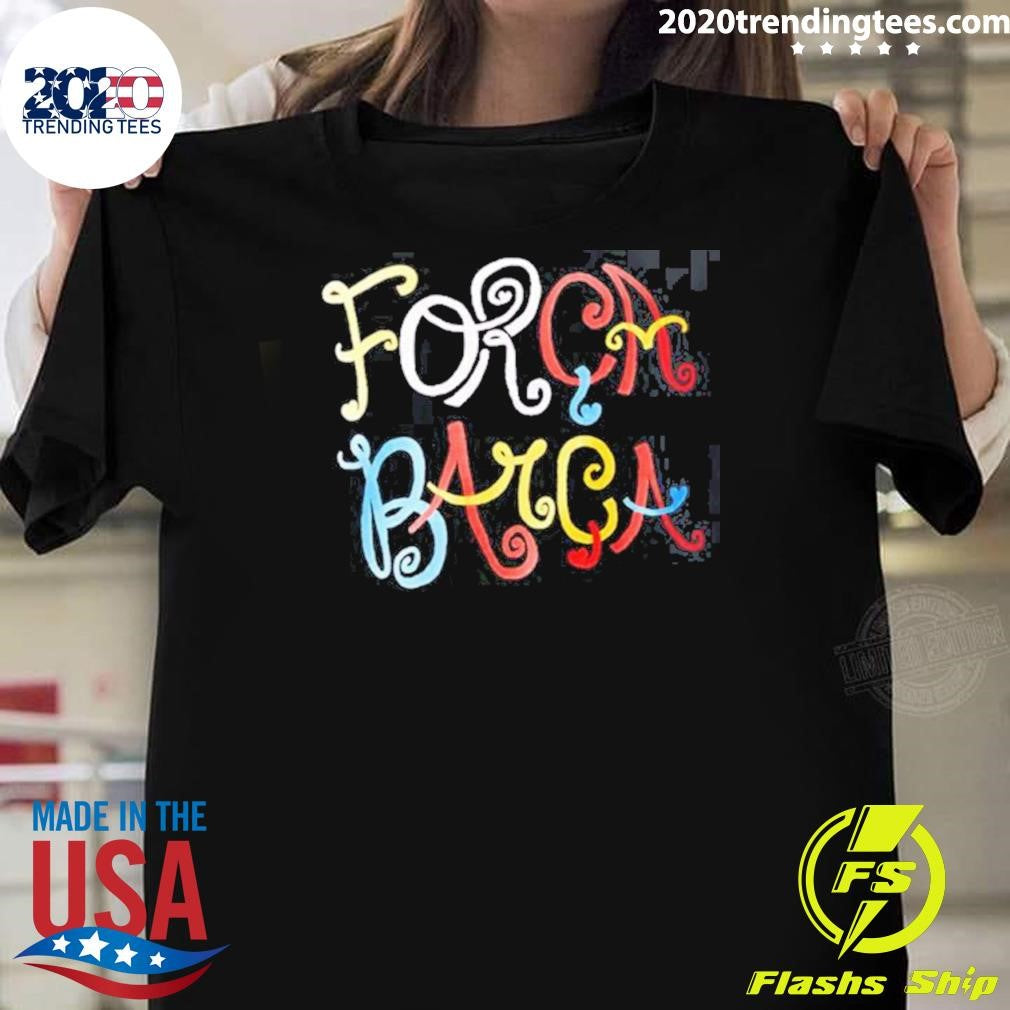 Olivia Rodrigo X Nike Fc Barcelona X Spotify Forca Barca Shirt