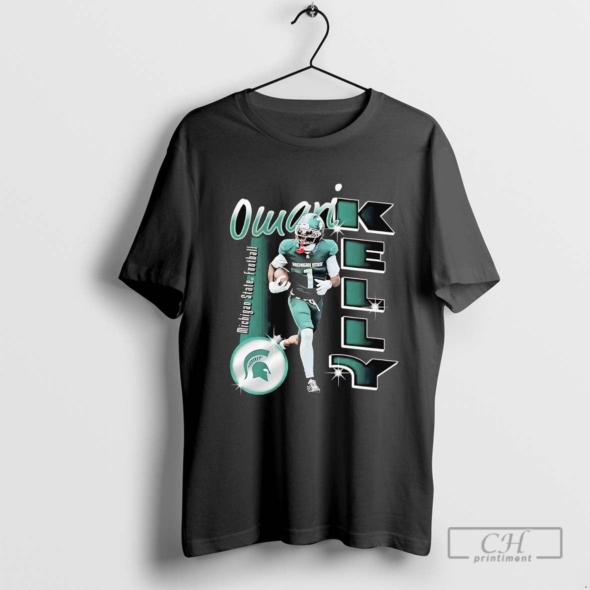 Omari Kelly Graphic Running Michigan State