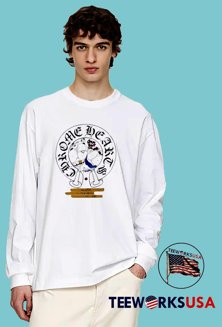 One Night In The Neon City Chrome Hearts Spray Paint The Walls shirt